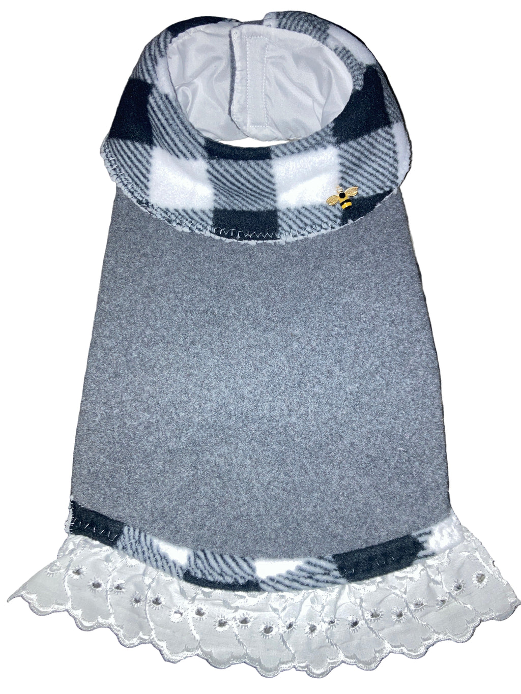 Custom Dog Coat Grey Felt