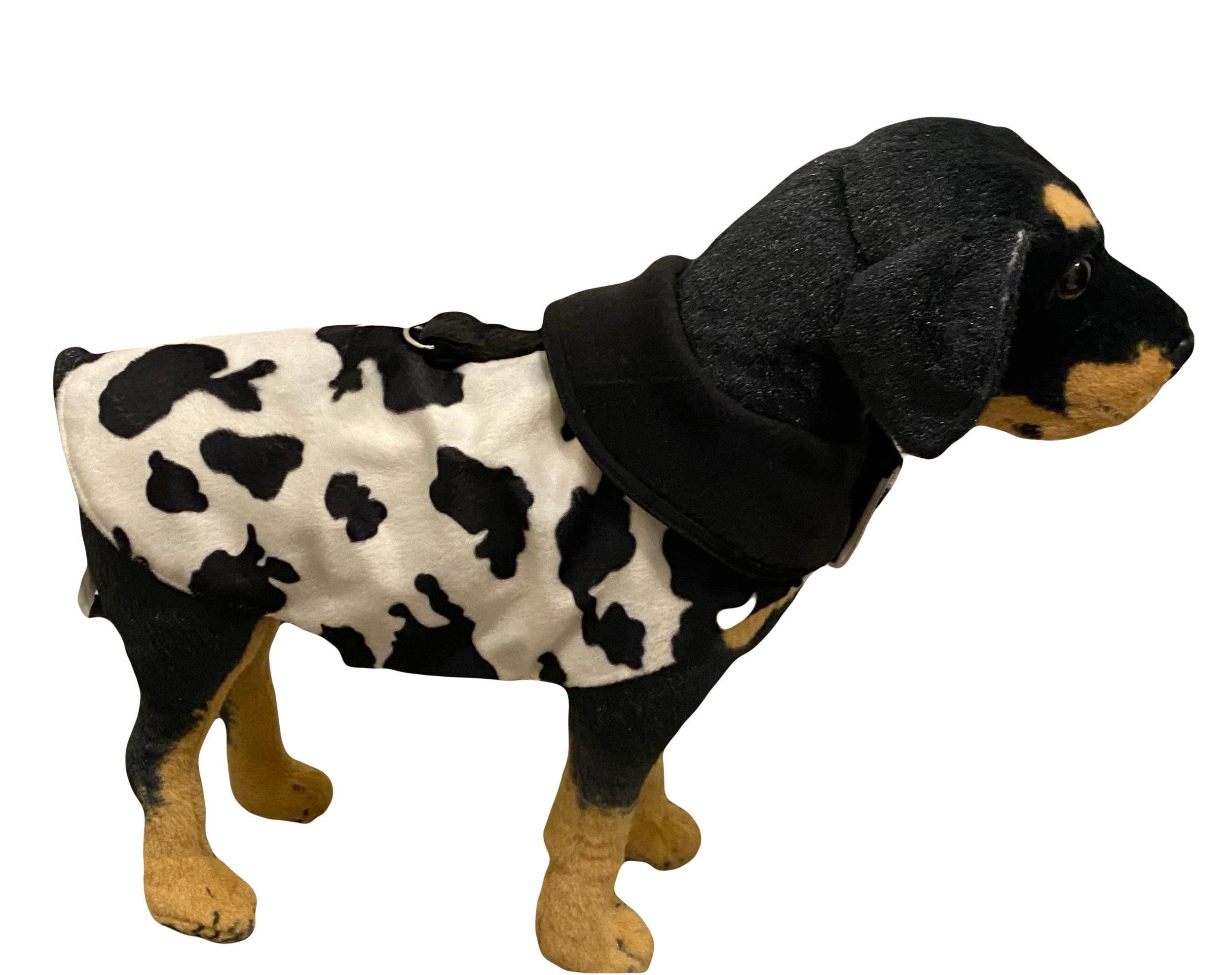 Custom Dog Coat Cow Print Smooth Fabric Lined Easy Grooming