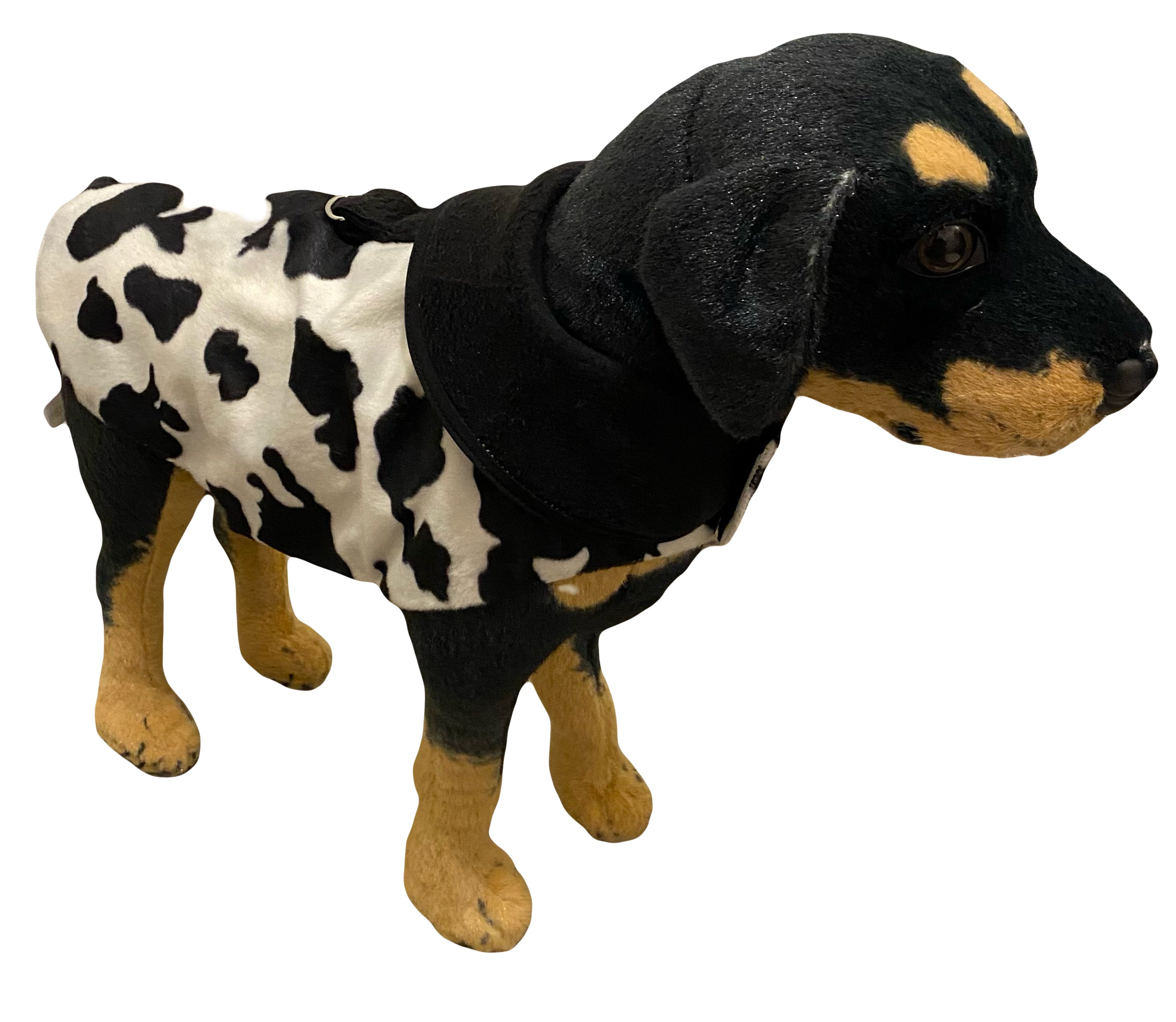 Custom Dog Coat Cow Print Smooth Fabric Lined Easy Grooming