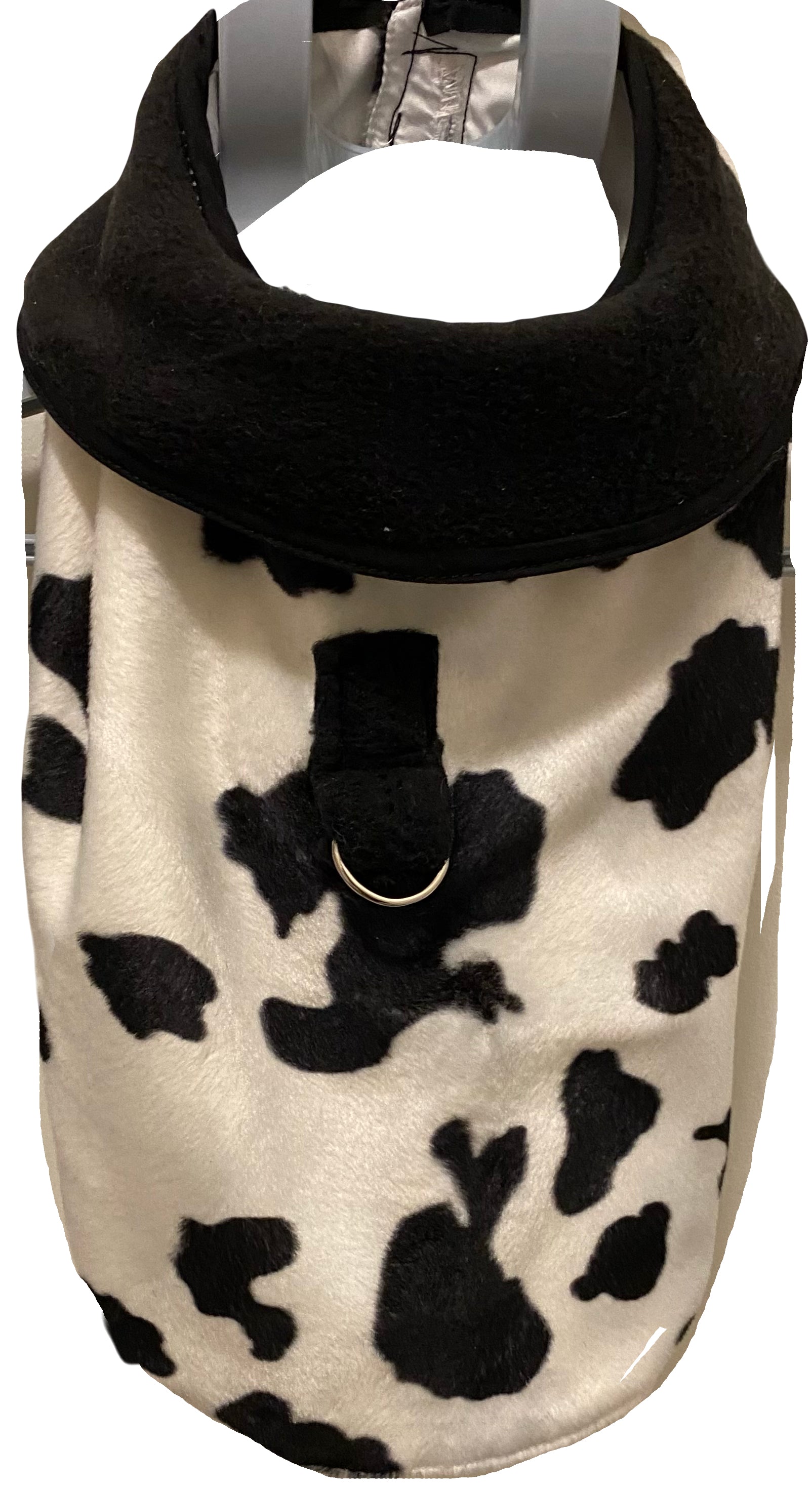 Custom Dog Coat Cow Print Smooth Fabric Lined Easy Grooming
